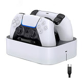 Nykuri PS5 Charging Station, PS5 Controller Charger Station for DualSense Playstation 5 Controller Charging Stand, Dual Charging Dock with LED Indicator, Type-C Fast Charging