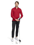 Golf Half Zip Pullover Men - Fleece Sweater Jacket - Mens Dry Fit Golf Shirts