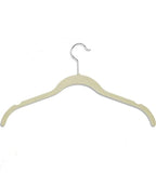 Home-it 50 Pack Shirt and dress Clothes Hangers Ivory Velvet Hangers Clothes Hanger Ultra Thin No Slip neck (hook) swivel