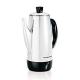 Hamilton Beach 12 Cup Electric Percolator Coffee Maker, Stainless Steel, Quick Brew (40616)