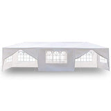 Goujxcy Party Tent,10’x30’Outdoor Canopy Party Event Wedding Tent Sunshade Shelter Outdoor Gazebo Pavilion for Cater Events(10' x 30'with 8 Sidewalls)