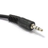 Kenable 3.5mm Stereo Jack Plug to 6.35mm 1/4 Inch Stereo Jack Plug Cable 1.8m (~6ft)