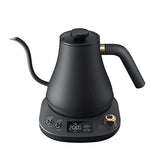 Willsence  Electric Gooseneck Kettle Temperature Control, Pour Over Kettle for Coffee and Tea, 100% Stainless Steel Inner Lid and Bottom, 1200W Rapid Heating, 0.8L, Matte Black