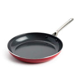 Red Volcano Textured Healthy Ceramic Nonstick Frying Pan/Skillet, 12