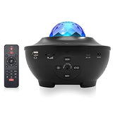 Moredig Star Projector, Galaxy Projector with Bluetooth Music Speaker, Timer, Voice&Remote Control Star Light Projector for Bedroom, Decoration, Birthday, Party