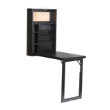 SINPAID Furniture Convertible Desk, Black