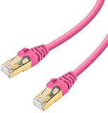 Maximm Cat7 Ethernet Cable, 15 Feet, Grey, 10-Pack - Pure Copper - RJ45 Gold-Plated Snagless Connectors 600 MHz, 10 Gbps. for Fast Network & Computer Networking + Cable Clips and Ties