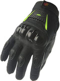 Street Bike Full Finger Motorcycle Gloves 09 (Large, black)