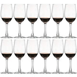 UMI UMIZILI 12 Ounce - Set of 12, Classic Durable Red/White Wine Glasses for Party