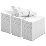 Munfix 200 Linen Feel Guest Towels Disposable Cloth Like Hand Napkins Soft and Absorbent Paper Hand Towels for Kitchen, Bathroom, Parties, Weddings, Dinners or Events White