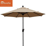 EliteShade 9Ft Market Umbrella Patio Outdoor Backyard Aluminum Table Umbrella (FadeSafe Beige)