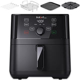 Instant Pot Vortex 5.7 Quart Air Fryer, Customizable Smart Cooking Programs, Digital Touchscreen, Grill Plate and Skewer Set, Black