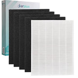 HEPA 1 True Filter & 4 Carbon Replacement Filters A 115115 Size 21 for Winix PlasmaWave Air Purifier 5300 6300 5300-2 6300-2 P300 C535