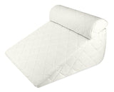 FitPlus  Hypoallergenic Memory Foam Set-Therapeutic Neck and Back Promotes Healthy Sleep-Two Piece Incline Wedge System Bed Pillow, 24