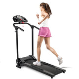 LETRA Folding Treadmill Electric Motorized Running Machine Home Gym with APP, Cup Holder & MP3 Player, Foldable Treadmill Portable 