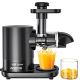 Acezoe Juicer Machines,  Slow Masticating Juicer Extractor 95% Juice Yield & Pure Juice, Easy to Clean, Quiet Motor, Cold Press Juicer with Brush, 25 Recipes, Slow Juicer Machines for Vegetable and Fruit