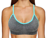 AKAMC 3 Pack Women's Medium Support Cross Back Wirefree Removable Cups Yoga Sport Bra