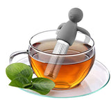 XFHR 6 Silicone Human-Shaped Tea Strainer Stainless Steel 304 Tea Leak Tea Bag Tea Leak Tea Filter