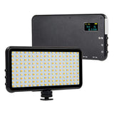 DEEPLITE LED Video Light, 180 LED Light Panel for Canon, Nikon, Sony and Other DSLR Camera Portable Fill Light Dimmable with Digital Display, Built-in Battery, Filter, USB Cable