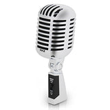 Pyle Classic Retro Dynamic Vocal Microphone - Old Vintage Style Unidirectional Cardioid Mic with XLR Cable - Universal Stand Compatible - Live Performance In Studio Recording