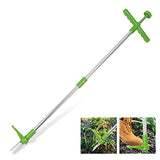 Kitchen Joy Naswei Weed Puller Stand Up Dandelion Puller Root Remover Tool Manual Removal Grandpas Weeder Gardening Tools with 3 Stainless Steel Claws, 39