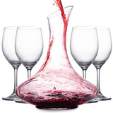 Mafiti Wine Decanter Set 1.8L Wine Aerator Decanter and Carafe with 4 Red Wine Glasses Gifts for Women Men Wine Lovers