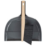 Casabella Kind Dust Pan with Brush, Natural/Black