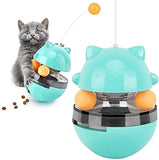 EverWin Food Treat Dispenser Toy Tumbler Design Heavy Duty Cat Stimulation Puzzle Feeder Toy Pets Slow Kibble Dispensing Ball for Dog Cat Fun IQ Active Stimulation