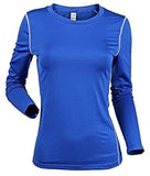 WANAYOU Women's Compression Shirt Dry Fit Long Sleeve Running Athletic T-Shirt Workout Tops