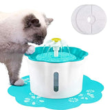 Shinea Icefei Cat Water Fountain, Automatic Cat Drinking Water Fountain Dog Water Dispenser Pet Fountain with 1 Silicone Mat for Cats Dogs Kitties