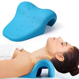 Cozyhealth Neck Support Shoulder Relaxer, Cervical Traction Device Pillow for TMJ Pain Relief and Cervical Spine Alignment, Chiropractic Pillow Neck Stretcher with Massage Point for Muscle Relax