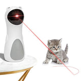 EverWin Cat Laser Toy Automatic, Interactive Laser Pointer Cat Toy for Indoor Cats Kittens Dogs-USB Charging/Battery Powered, 5 Random Pattern, Automatic On/Off and Silent, Fast/Slow Mode