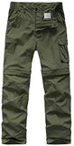 Mens Hiking Pants Adventure Quick Dry Convertible Lightweight Zip Off Fishing Travel Mountain Trousers