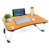 Hegreh Multi-Purpose Laptop Table/Study Table/Bed Table/Foldable and Portable Wooden/Writing Desk (Wooden)