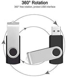 4GB Memory Stick USB 2.0 Flash Drive 10 Pack Bulk Thumb Drives 4 GB Portable Swivel Data Sticks Zip Drive Green PenDrive Jump Drive for Data Storage by FEBNISCTE