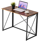 BAOLEJIA Folding Table Computer Desk, 39.4