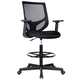 SMUGDESK Drafting Chair Tall Office Chair for Standing Desk Drafting Mesh Table Chair with Adjustable Armrest and Foot Ring