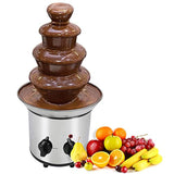 Micnaron 32 Ounce Chocolate 304 stainless Steel Chocolate Pro Fountain.2 lb Capacity Chocolate Fondue Fountain,4 Tiers Electric Chocolate Fountain for Party