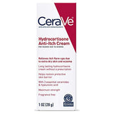 CeraVe Hydrocortisone Cream 1% | Anti-Itch Cream with Temporarily Relief from Rashes with Eczema-Prone & Dry Skin | Itch Relief Cream | Fragrance Free | 1 Ounce