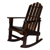 Shine Company Inc. 4698BB Marina Porch Rocker, 26.5L x 34.5W x 42.5H, Burnt Brown