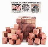 Cedar Sense - Cedar Cubes - 40 Pack - Cedar Blocks for Clothes Storage - Cedar for Closets - Closet Freshener - Cedar for Hangers - Cedar Closet Freshener