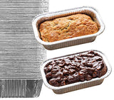 Spare Essentials 35 Pack - 1LB Cute Mini Loaf Pans, Aluminum Loaf Pans, Bread Pans, Foil Loaf Pan l Cake Pan, Disposable Aluminum Pans l Top bakery's choice Tin Pans - 1 Pound - 6'' X 3.5