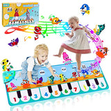 FPVERA Kids Piano Dance Mat Musical - Piano Mat for Baby Keyboard Musical Mat Electronic Dance Floor Mat for Toddlers with 25 Music Sounds Early Education Dance Toys Gifts for Kids Girls Boys