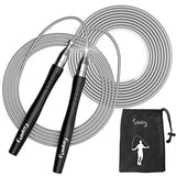 LIFEEZY Jump Rope, High Speed Weighted Jump Rope - Premium Quality Tangle-Free - Self-Locking Screw-Free Design - Jump Ropes for Fitness - Rope Cable for Workout Fitness