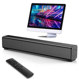 OUCAM Sound Bar, Wireless and Remote Control Home Theater Audio with Bluetooth 5.0, RCA, AUX and USB Connection, Surround Sound Bars System for TV, Home Theater, Home Bar and Serving Carts