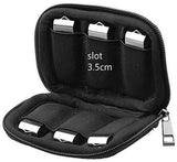 Uactor Storage Bag for USB Flash Drive|U Disk Holder| USB Drive Shuttle 10-Capacity (10-Capacity Bag, Black)