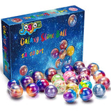 Joyjoz Kids Party Favors Slime, 24 Pack Galaxy Slime Ball Kits with Crystal Slime, Party Favors for Kids, Unicorn Party Slime, Fluffy & Stretchy, Non-Sticky, Stress Relief, Super Soft for Girls & Boys