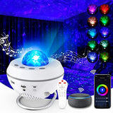 Bietrun Tar Projector, 10 Colors WiFi Galaxy Light Projector for Bedroom Working with Smart App & Alexa, Starry Light Projector with Remote & Bluetooth, Ocean Wave Projector Lights for Bedroom Kids, Adults