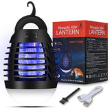 AMBOTHER Electric Mosquito Killer Mosquito Lamp Built in High Voltage USB Powered Trap Gnats Waterproof Indoor Outdoor Patio