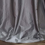 Half Price Drapes PTCH-112-108-RU Ruched Faux Silk Taffeta Curtain, Platinum